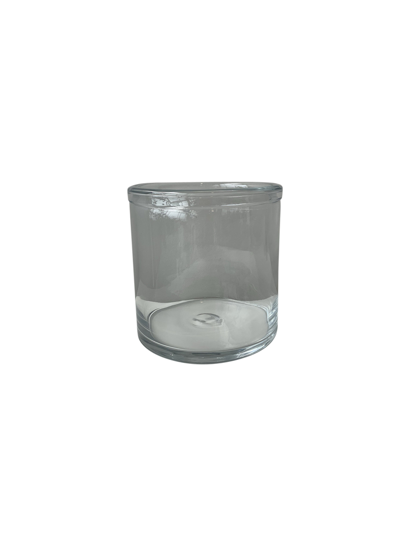 GLASS VASE WITH ROLLED RIM MED - MIN 2 image 2